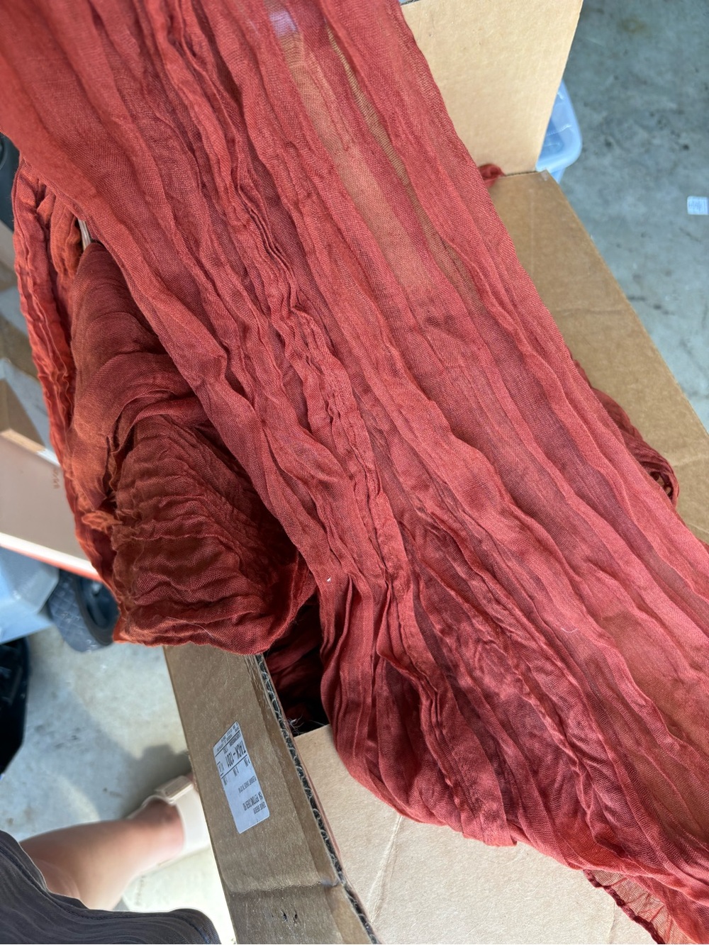 Burnt orange table runners